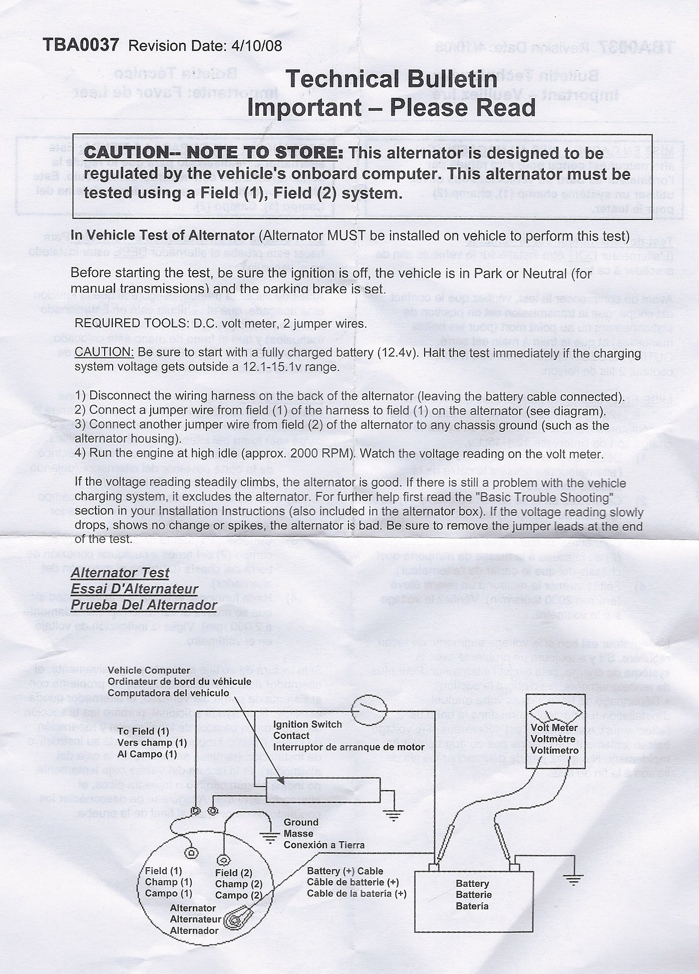 Alternator Test Procedure 98 Cherokee Jeep Cherokee Talk