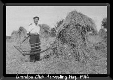 Grandpa Click making hay