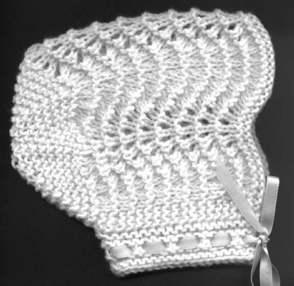 Feather and Fan Baby Bonnet