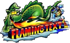 Flaming Text Dragon Logo